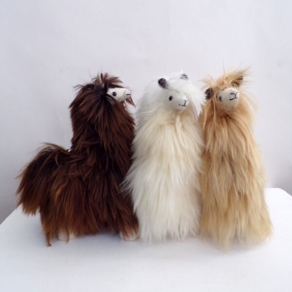 Handmade Suri Baby Alpaca Plush Llama: Peruvian Stuffed Animal